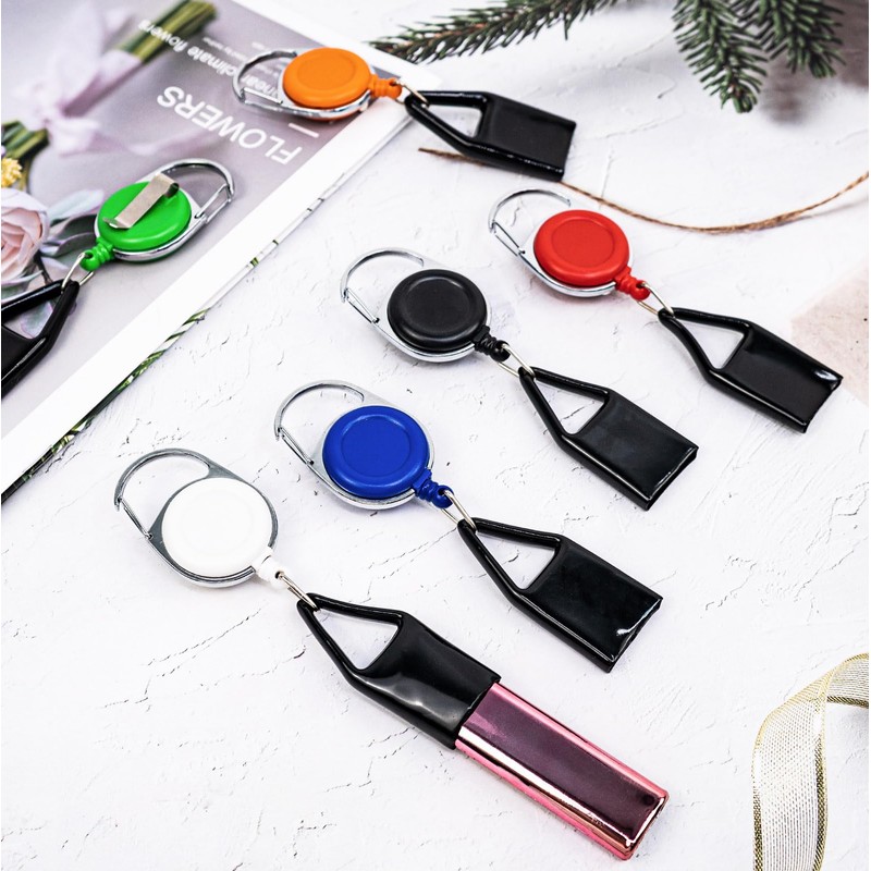 GTILE 6 Pcs Retractable Lighter Leash, Keychain Lighter Holder with