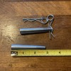 Unbranded Lots of 2ea Zinc Plated "TAPERED" Retaining Pin w/Hairpin