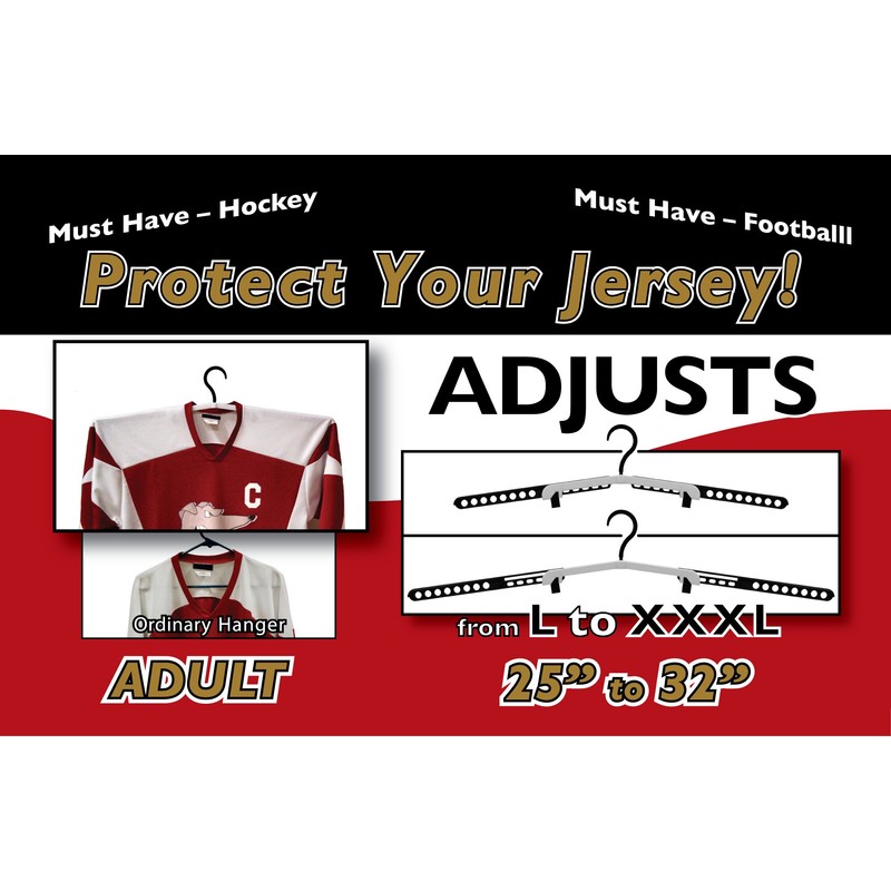 Two Complete Jersey Hangers