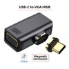 cablecc Magnetic Angled Type USB-C Type C to VGA RGB