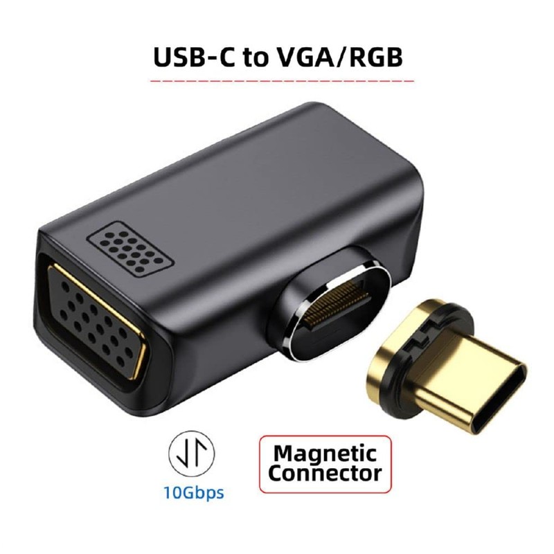 cablecc Magnetic Angled Type USB-C Type C to VGA RGB
