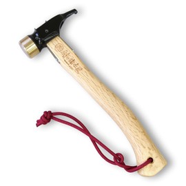 ELLISSE St.Martelo Peg Hammer, Forged, Tempered, Made in Japan, Stainless Steel Head, Black