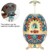 Toothpick Holder Retro Metal Peacock Egg Shape Portable Multifunctional Storage