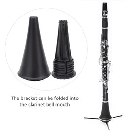 Zwinner Clarinet Stand, Foldable Trumpet Stand Removable 5 Feet for Wind Instruments