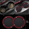 NBTEPEM 6 PCS Bling Car Accessories Set, Leather Steering Wheel