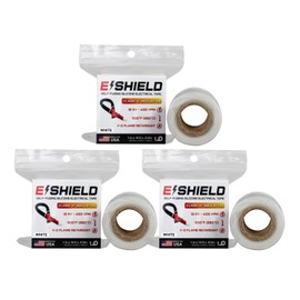Bond It E-Shield Self-Fusing Silicone Electrical Tape, Adhesive-Free, Arc & Track Resistant Electrical Insulation Wrap, Waterproof, Heat Resistant Up to 500F, Non-Sticky, 1" x10'x12mil, 3-Pack, White