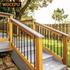 WOCEPU 32.5°Stair Angle Stainless Steel Deck Railing Brackets Connectors for