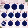 Velvet Hanging Ball Ornaments Set for Christmas Tree