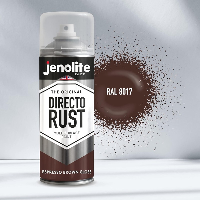 JENOLITE Directorust Spray Paint for Metal - ESPRESSO BROWN -