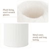 Mkono Plush Lined Eyeglasses Holder Metal Protective Glasses Holder Stand