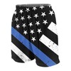 SARA NELL Men's Swim Trunks Police Support Flag Thin Blue