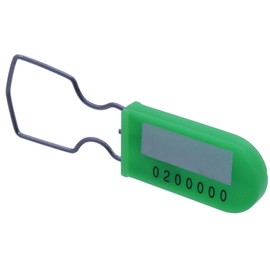 Electric Meter Security Seal Wire Padlock Pack of 50 (Neon Green)