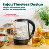 bella 1.7 Liter Glass Electric Kettle, Quickly Boil 7 Cups