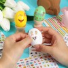 BOOMTOP 6 Sheets Easter Eggs Stickers Tattoos Egg Colours Easter
