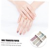 NOLITOY 6Pcs Marble Pattern Nail Transfer Stickers DIY Manicure Supplies