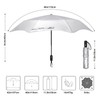 G4Free Round-Corner Sun Travel Umbrella, UPF 50+ UV Protection 46