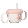 Baby Learning Drinking Cup 200mL Cartoon Animal Print Silicone Training