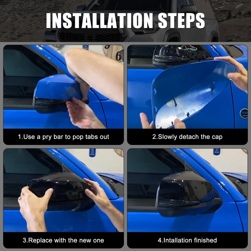 Carbon Fiber Direct Replacement Mirror Cover for 2019-2024 Nissan Altima,