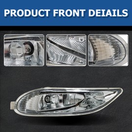 WFLNHB Fog Lights Assembly Replacement for Corolla 2005-2008 Camry 2002-2004 Solara 2002-2003 with Harness Switch Kit Driving Lamps Fog Lights