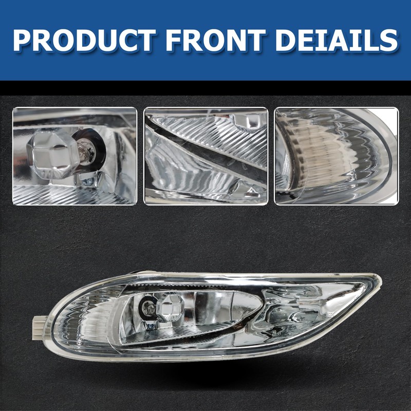 WFLNHB Fog Lights Assembly Replacement for Corolla 2005-2008 Camry 2002-2004