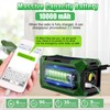 Veubew 10000mAh Emergency Hand Crank Radio with LED Flashlight, AM/FM