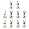 PETSOLA Pack of 20 aluminium alloy curtain rollers