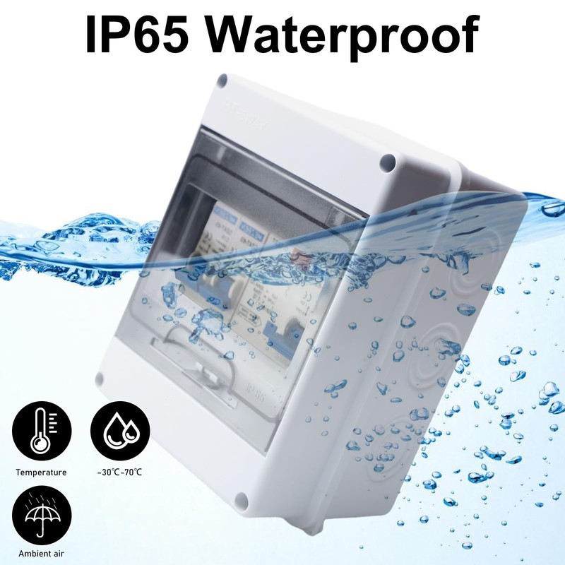Surface-Mounted Fuse Box, IP65 Waterproof Surface-Mounted Distribution Box, Small Distribution