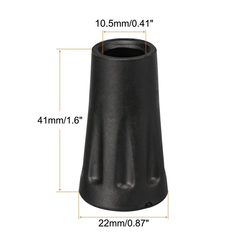 PATIKIL 4 Pcs Trekking Pole Tips Climbing Ski Cane Replacement