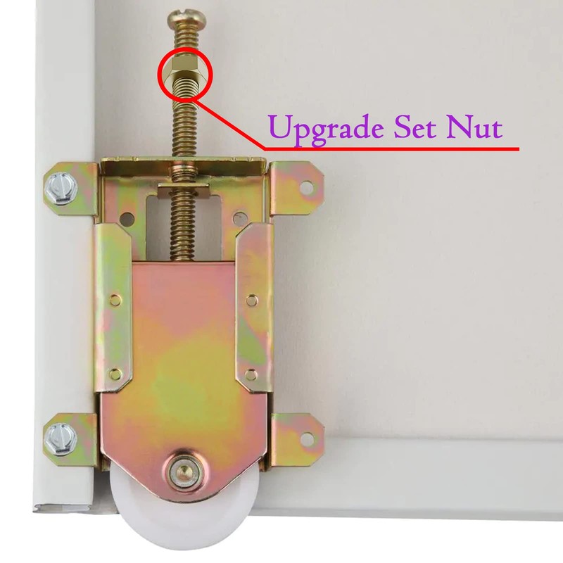 Sliding Mirror Door Rollers Assembly Fit Contractors Part #W8020C, 1-1/2"