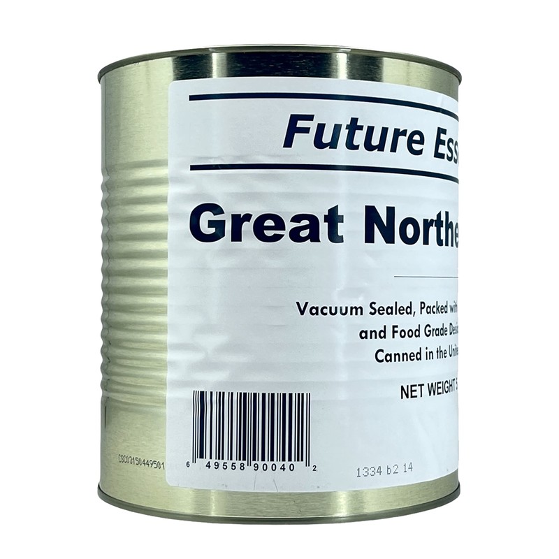 1 Can of Future Essentials Great Northern Beans, Dried, #10