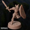 Arcane Minis Umbriel Dark Elf Paladin - Pose 1a |