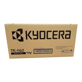 KYOCERA TK1162 Toner Cartridge, f/Ecosys P2040dw, 7200 Page Yield, BK