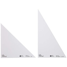 クラフトデザインテクロノジー 三角定規セット 直角+二等辺のセット SUPH1-003BK