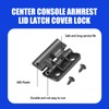 Tesnaao Pack-1 Center Console Lid Latch, Car Central Armrest Box