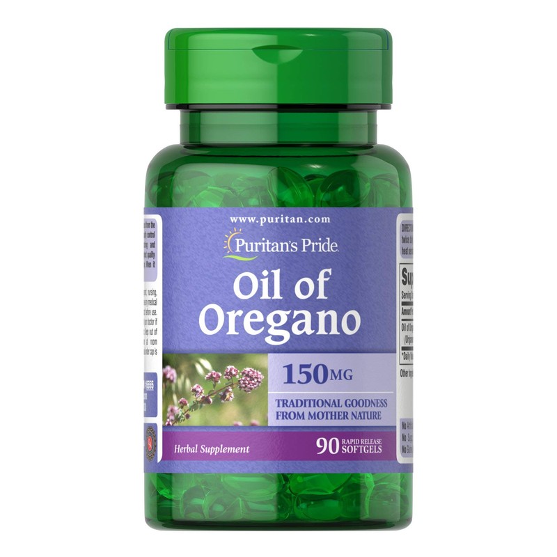 Extracto de aceite de orégano 150 mg 90 cápsulas blandas