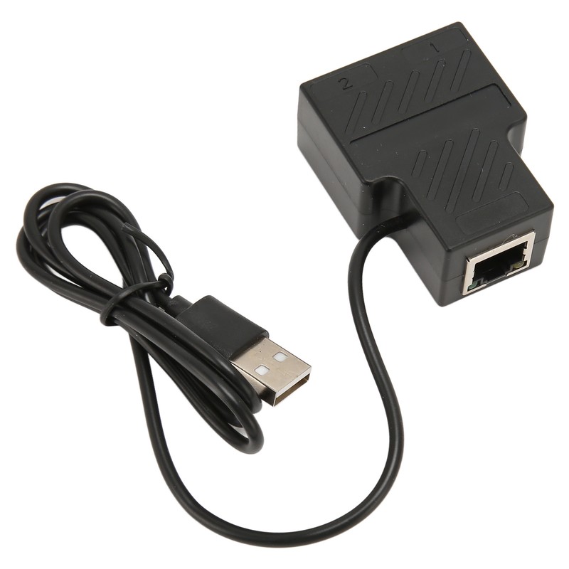 RJ45 Splitter Adapter 1 to 2 100Mbps Plug and Play