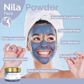 Fatima's Garden Pure Nila Indigo Powder 50 g - Natural Moroccan Face & Hair Care Powder for Exfoliating and Care