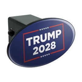 Graphics & More Trump 2028 Oval Tow Hitch Cover Trailer Plug Insert 2"