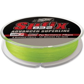Sufix 832 Braid 80 lb Neon Lime 300 yards