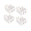 Oviitech Single Receptacle to 3 Outlet Cube Wall Tap,Plug-In Triple