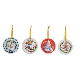 Beatrix Potter Peter Rabbit Hanging Ornament Set of 4