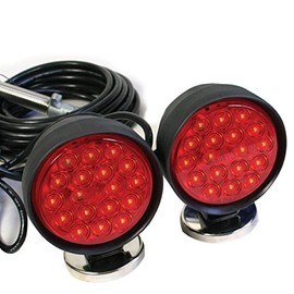 4 inch heavy duty super bright led towing lights, 30ft cord, 4 rnd