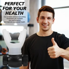 Oxyfit Breathing Trainer, Breathing Trainer, Breathing Trainer for the Lungs, Respiratory Training Device for Lung Capacity with Adjustable Resistances to Increase Breathing Endurance - White