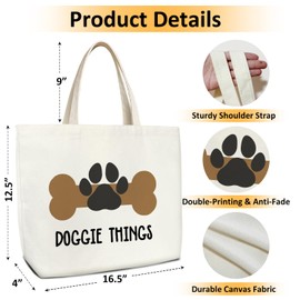 Zwsrplo Dog Tote Bag for Women, Dog Lovers Gifts for Women, Dog Gifts for Women Dog Mom Pet Owner, Dog Mom Bag Dog Bags for Traveling Aesthetics Tote Bag -38