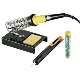 Fixpoint 51213 Four-Part Lead-Free Soldering Set, Black
