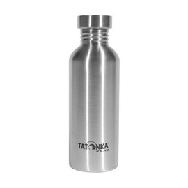 Tatonka Stainless Steel Water Bottle Premium 1 Litre - Shatterproof Water Bottle with Stainless Steel Screw Cap - Dishwasher Safe and BPA-Free (1000 ml)