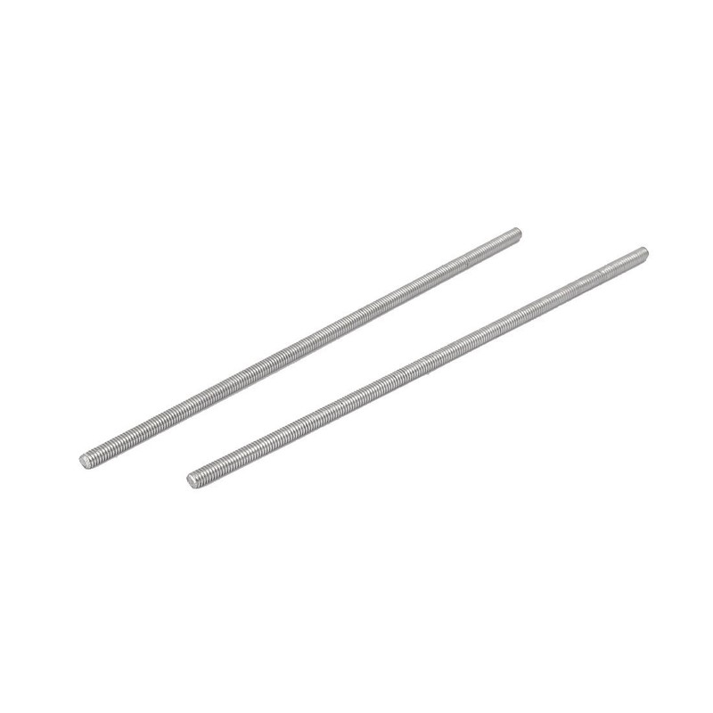 sourcingmap M4 x 140mm 304 Stainless Steel Fully Threaded Rod