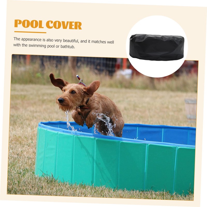 Totority Outdoor Round Pool Cover Multi Function Bath Protector for