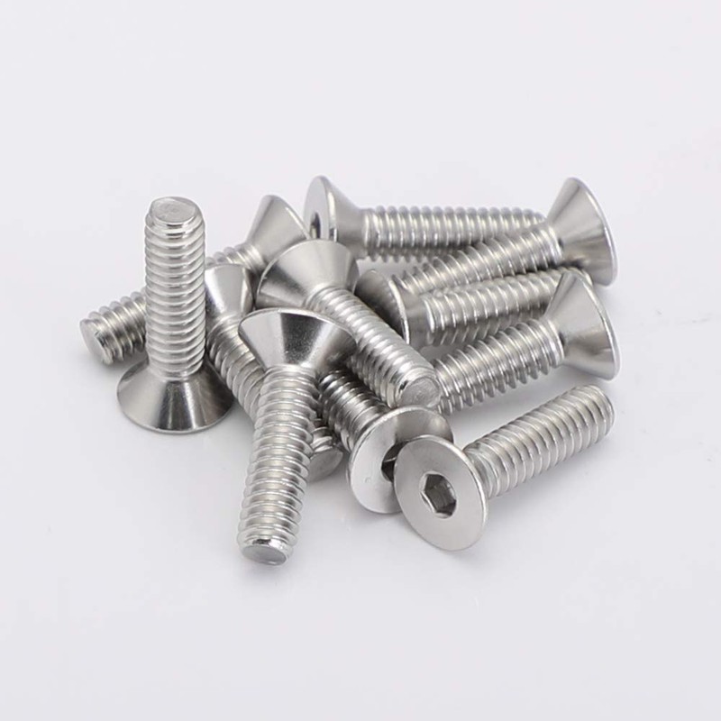 MewuDecor 5/16-18 x 1" Flat Head Socket Cap Screws Countersunk