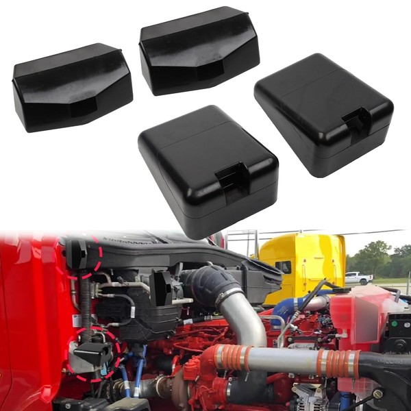Dasbecan 4PCS L85-6081 L85-6082 Hood Bumper Support Compatible with Peterbilt